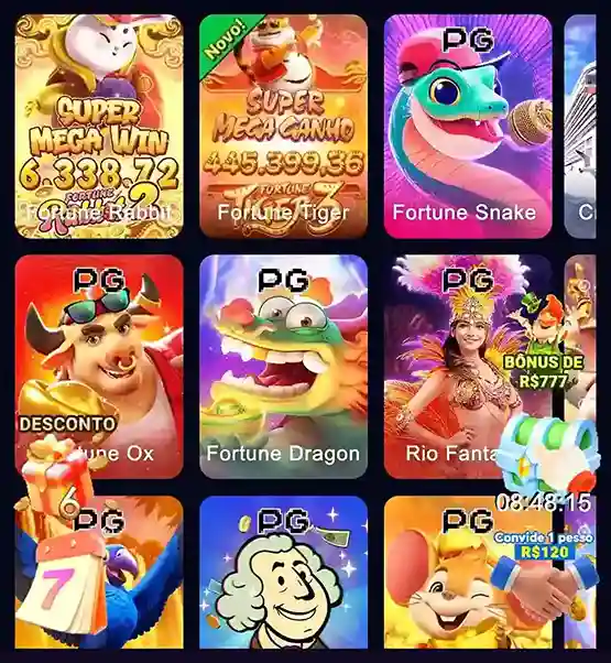 Tela inicial dos 571BET slots